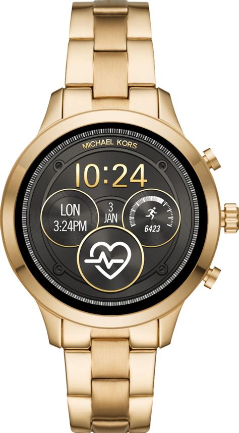 michael kors access slim runway bracelet hybrid smart watch gold|michael kors mkt5045.